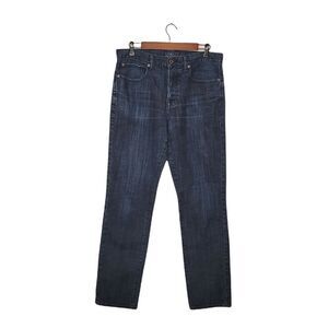 Lucky Brand 121 Heritage Slim Button Fly Dark Wash Denim Blue Jeans